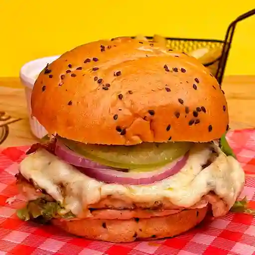 Hamburguesa Chicken Clásica(pollo).