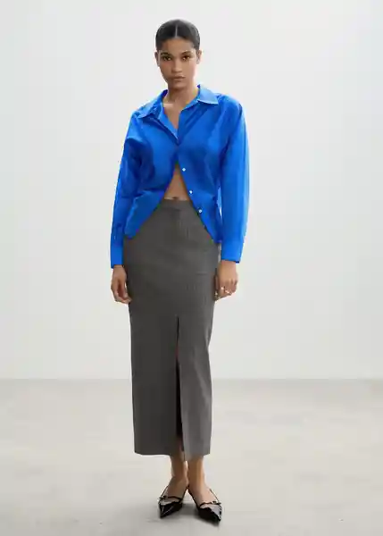 Camisa June Azul Talla XS Mujer Mango