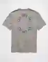 Camiseta Hombre Gris Talla: LARGE 4230020 American Eagle