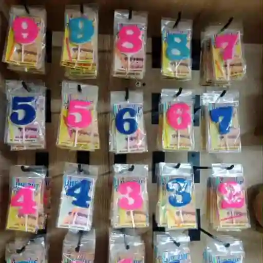 Números en chocolate