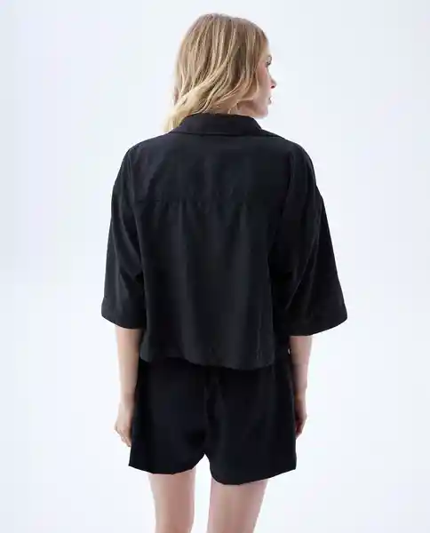 Camisa Mujer Negro Talla S 612F002 Americanino