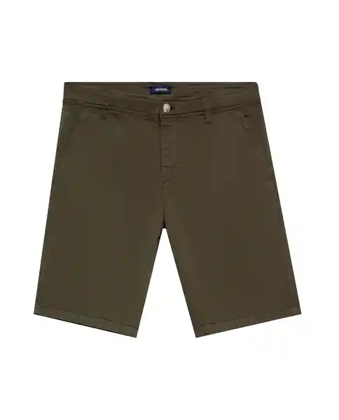 Short Chino Masculino Café Khaki Claro Talla 34 Chevignon