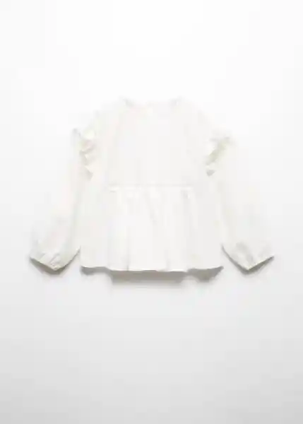 Blusa Didi Blanco Talla 72 Niña Mango