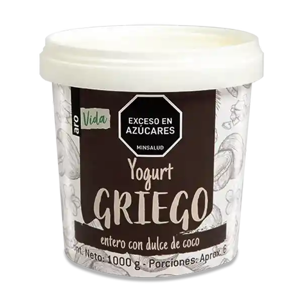 Aro Vida Yogurt Griego Vida Coco