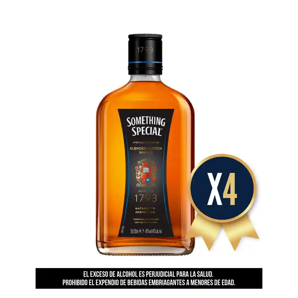 Whisky Something Special 350 Ml Combo X 4