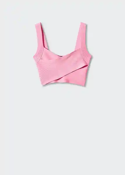 Top Eva Rosa Pastel Talla 24 Mujer Mango