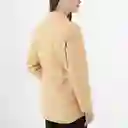 Chaqueta Cuello Alto Manga Larga Café Talla L 725583