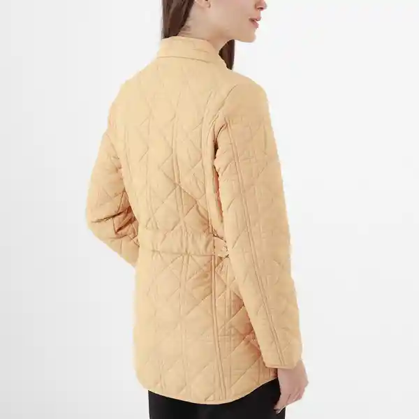 Chaqueta Cuello Alto Manga Larga Café Talla L 725583