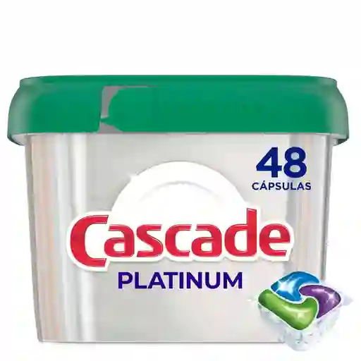 Detergente Para Lavaplatos Cascade Platinum 48 Cápsulas