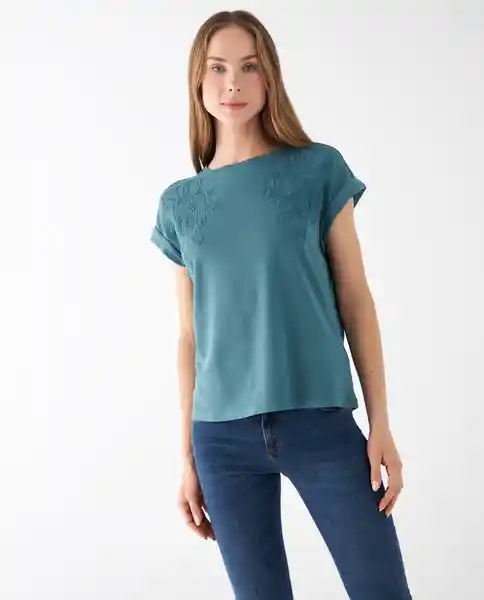 Camiseta Verde Espeso Oscuro Talla XL 402F004 Esprit