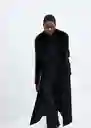 Abrigo Dolce Negro Talla XL Mujer Mango