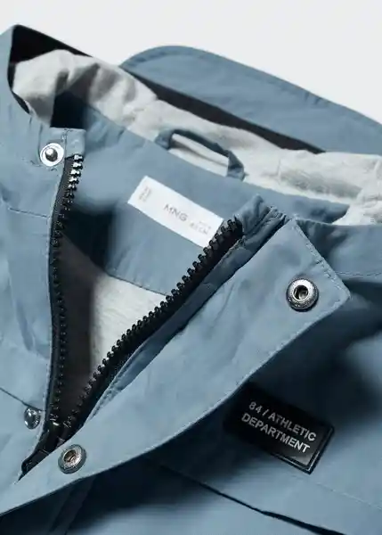 Abrigo Parka Robert Petróleo Talla 72 Niños Mango