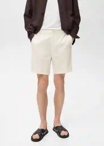 Bermuda Darb Crudo Talla 42 Hombre Mango