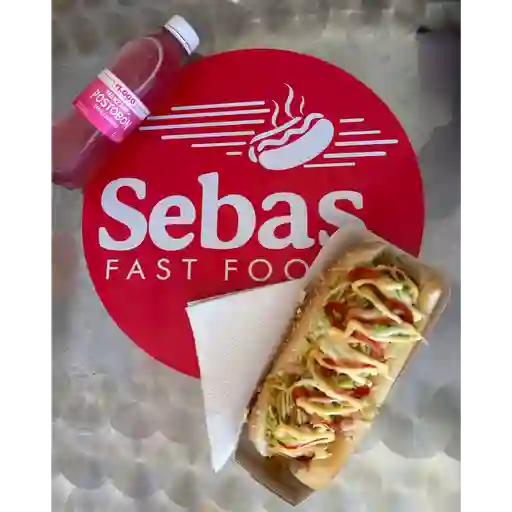 Combo hot dog especial + gaseosa 250ml