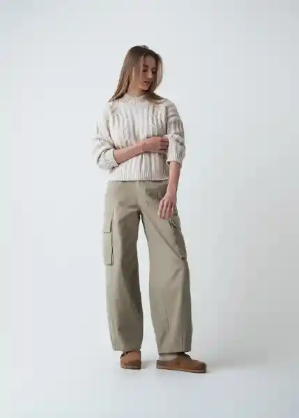 Tejido Mujer Crudo Ballueca Claro Talla XS Naf Naf