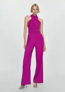 Enterizo Mono Julia 2 Morado Talla S Mujer Mango