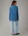 Chaqueta Mujer Azul Talla: Medium American Eagle