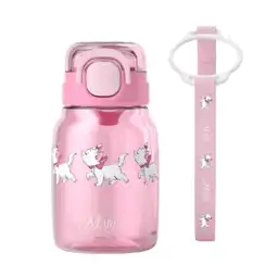 Vaso Plástico Con Correa de Serie Disney Marie 600 mL Miniso