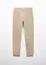 Pantalón Chinob Beige Talla 18 Teen Niños Mango