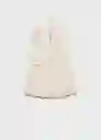 Chaleco Floc Offwhite Talla XS Mujer Mango