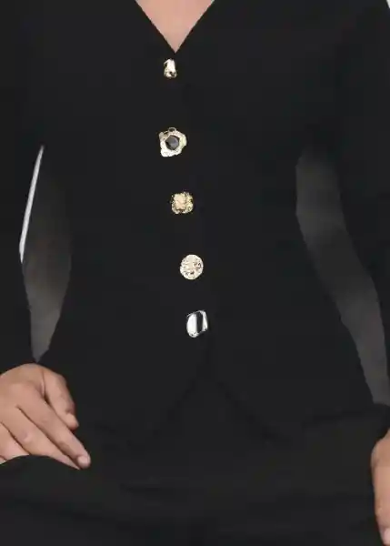 Chaqueta Dali Negro Talla S Mujer Mango