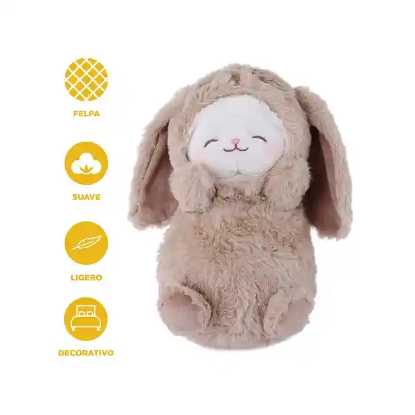Peluche Lamb Baa Con Disfraz de Conejito 10In Mini Family Miniso