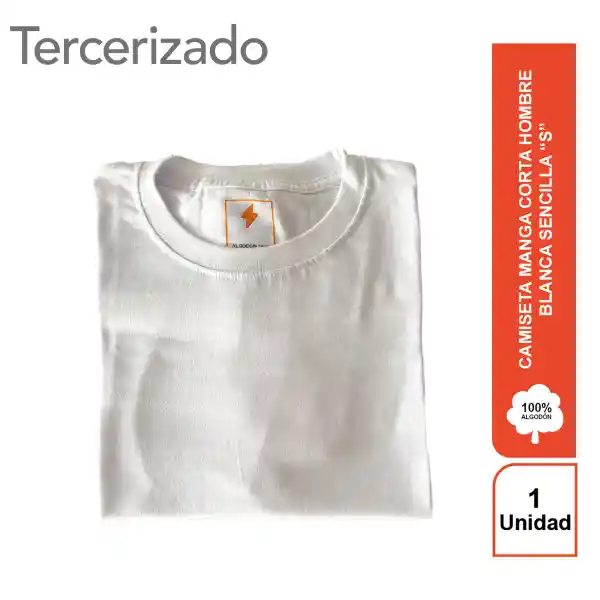 Rayito Camiseta Hombre Blanca Básica S