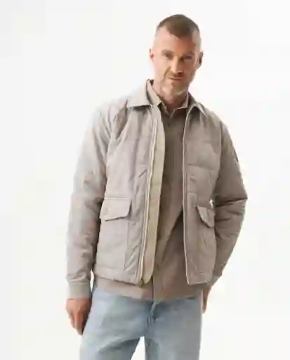 Chaqueta Quilted Aviator Beige Atmósfera Medio Talla S Chevignon