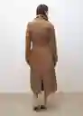 Abrigo Trench West Camel Talla M Mujer Mango