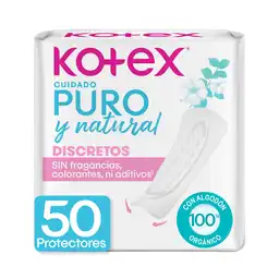 Protector Diarios Kotex Puro y Natural 50 Und