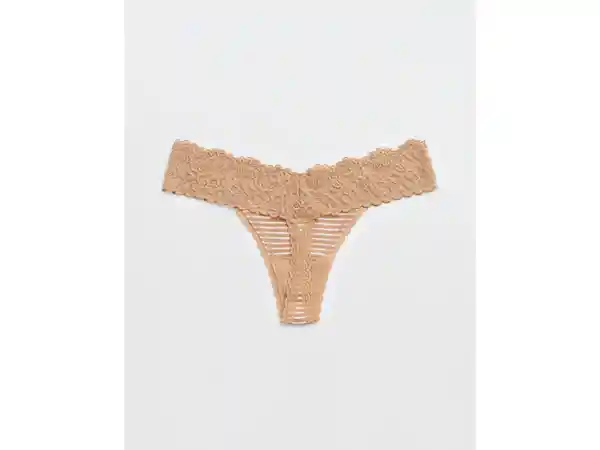 American Eagle Tanga Rie Algodón Encaje Deshilado Canvas Small