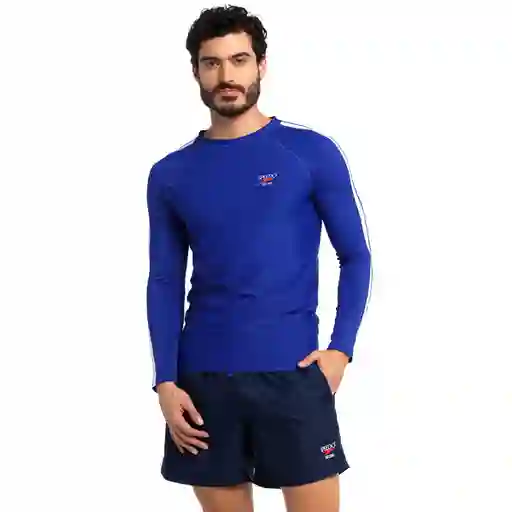 Camiseta Manga Larga Sunshine Turkish Jet Hombre Talla S Speedo