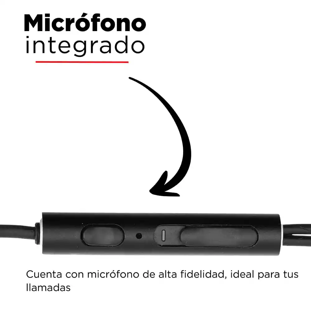 Miniso Audífonos de Cable 1318 Negro 1.1 m