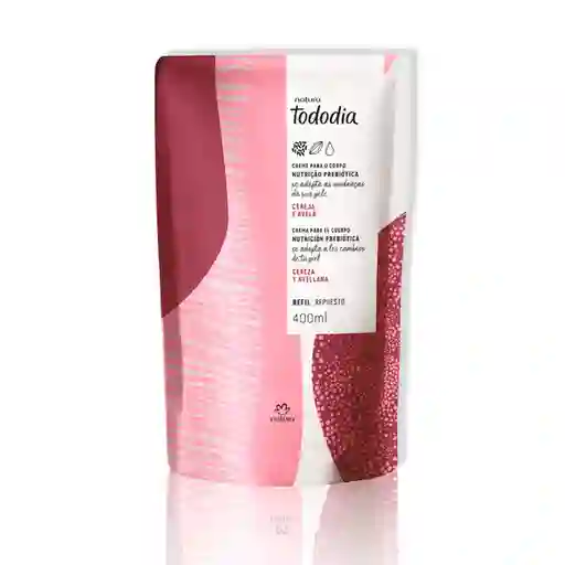 Repuesto Crema Nutritiva Corporal Cereza y Avellana Tododia
