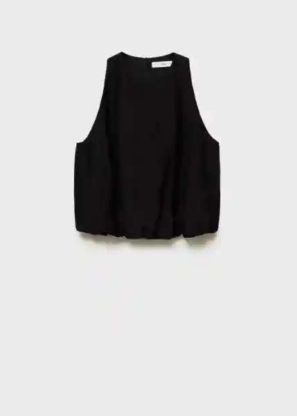 Top Jess Negro Talla L Mujer Mango