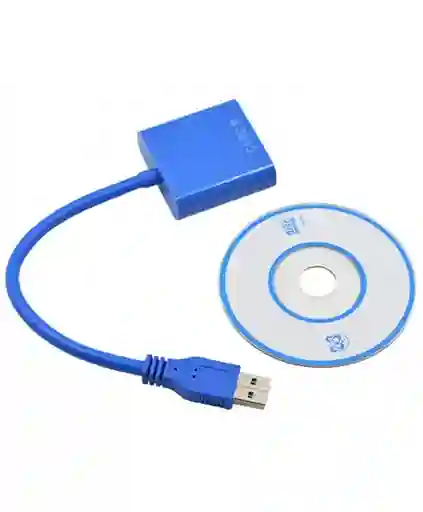 Video Converter Convertidor Adaptador Usb 3.0 a Vga Azul