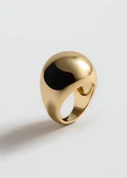 Anillo Lena Oro Talla M Mujer Mango