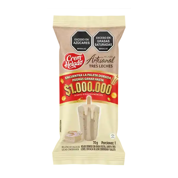 Crem Helado Artesanal Tres Leches 70 g