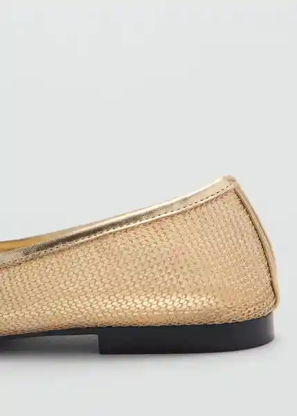 Zapatos Amelia1 Oro Talla 38 Mujer Mango