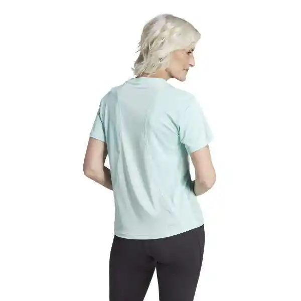 Adidas Camiseta Run it Tee Para Mujer Azul Talla S