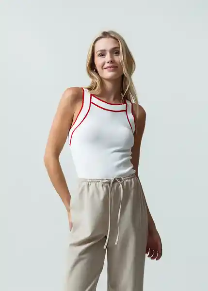 Esqueleto Tejido Mujer Crudo Puro Claro Talla L 082G026 Naf Naf