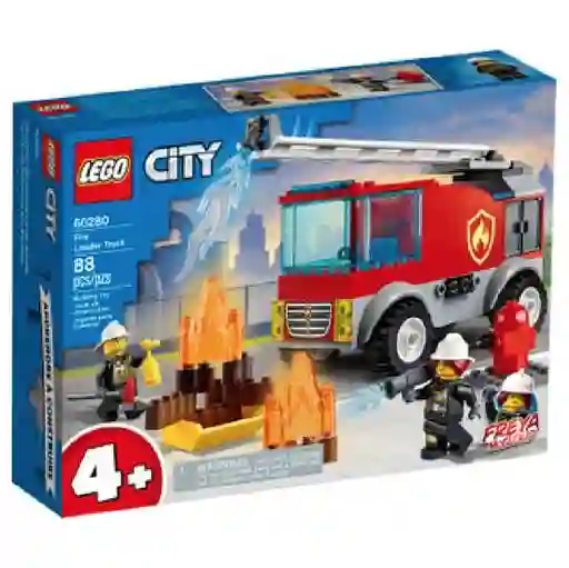 Lego Set de Construcción City Camión de Bomberos Con Escalera