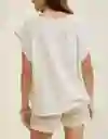 Camiseta Aerie Blanco Talla Medium 3854125 American Eagle