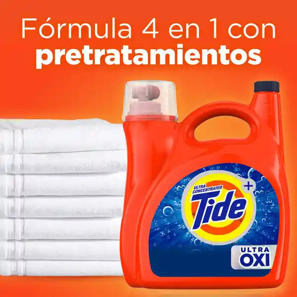 Detergente Líquido Tide Ultra Oxi Ropa Blanca y de Color 2.48 L