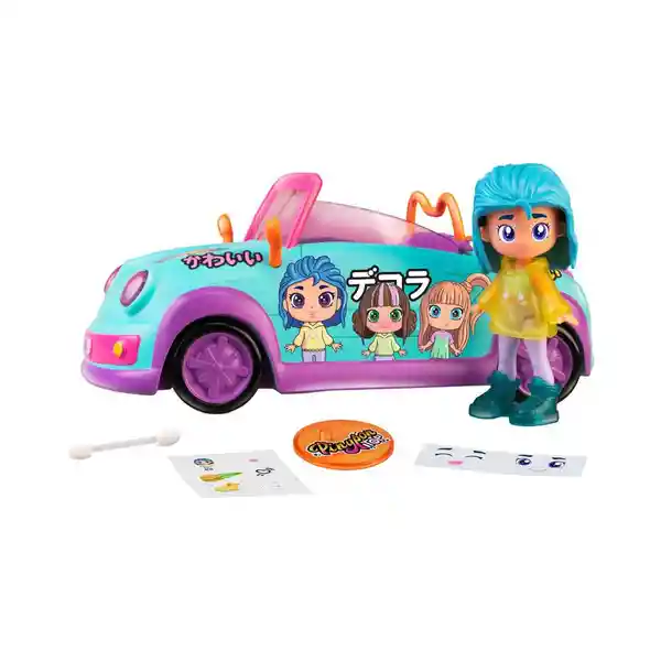 Pinypon Muñeca Top Tokio Car 18 cm