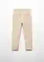 Pantalón Piccolo 5 Beige Talla 06 Niños Mango