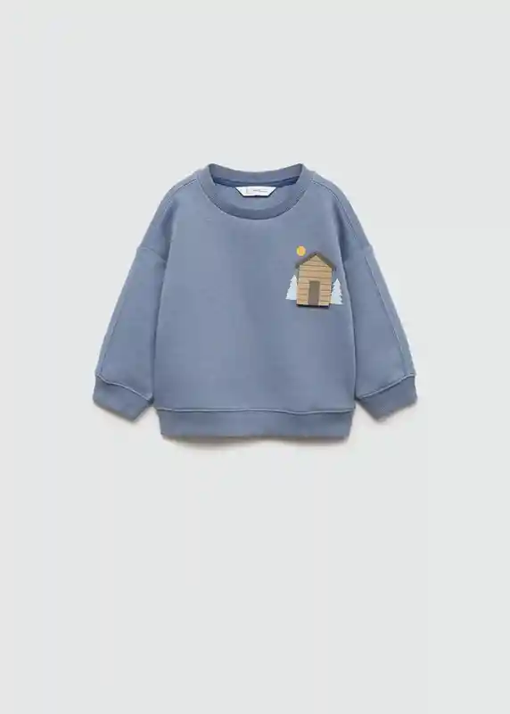 Sudadera Home Azul Talla 67 Niños Mango