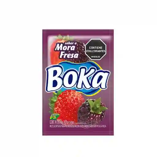 Refresco Boka en Polvo Fresa Rinde X10grs