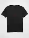 Camiseta Hombre Negro Talla LARGE 4873001 American Eagle