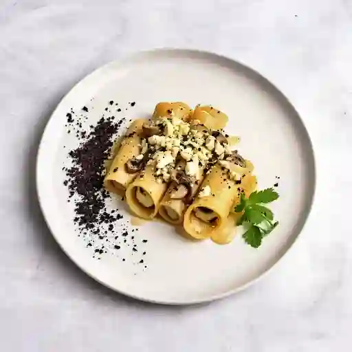 Canelones De Setas Y Burrata